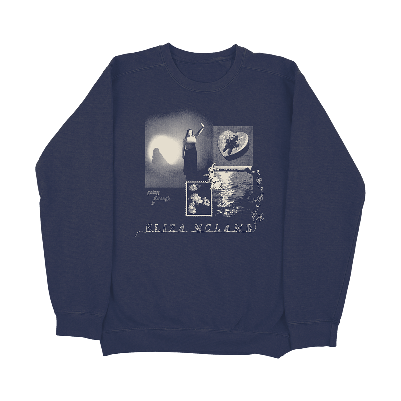 Going Through It Crewneck Sweater (Navy)